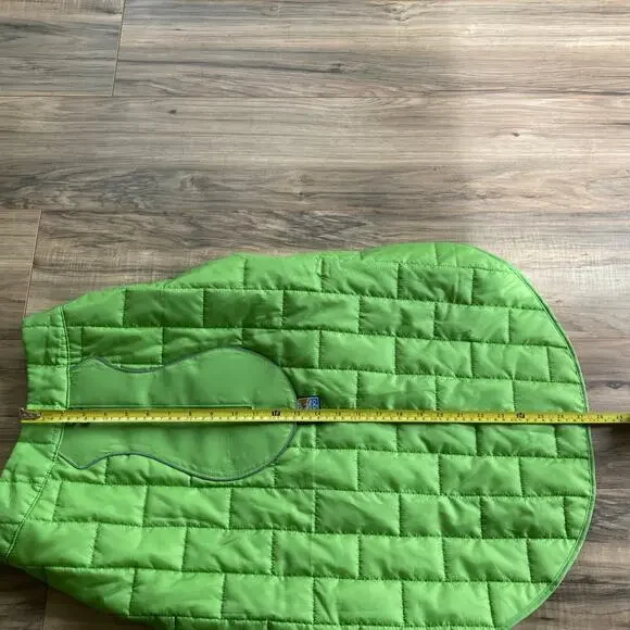Kurgo Dog Jacket Vest XL Green Reversible Quilted Winter Coat Water Resistant - Picture 8 of 8